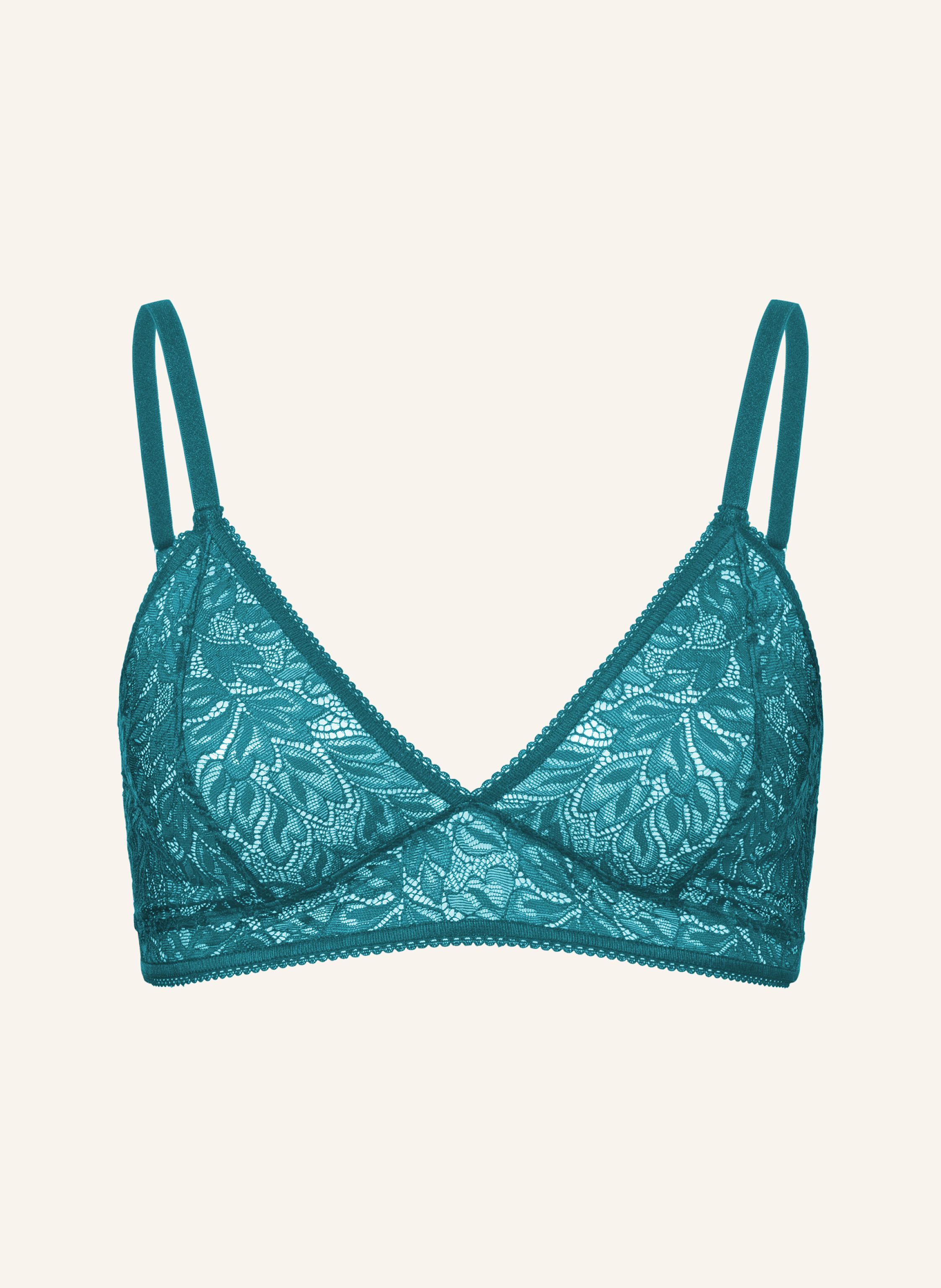 erlich textil Iconic Lace bügelloser Triangel BH mittlerer Halt aus Spitze - verstellbare Träger