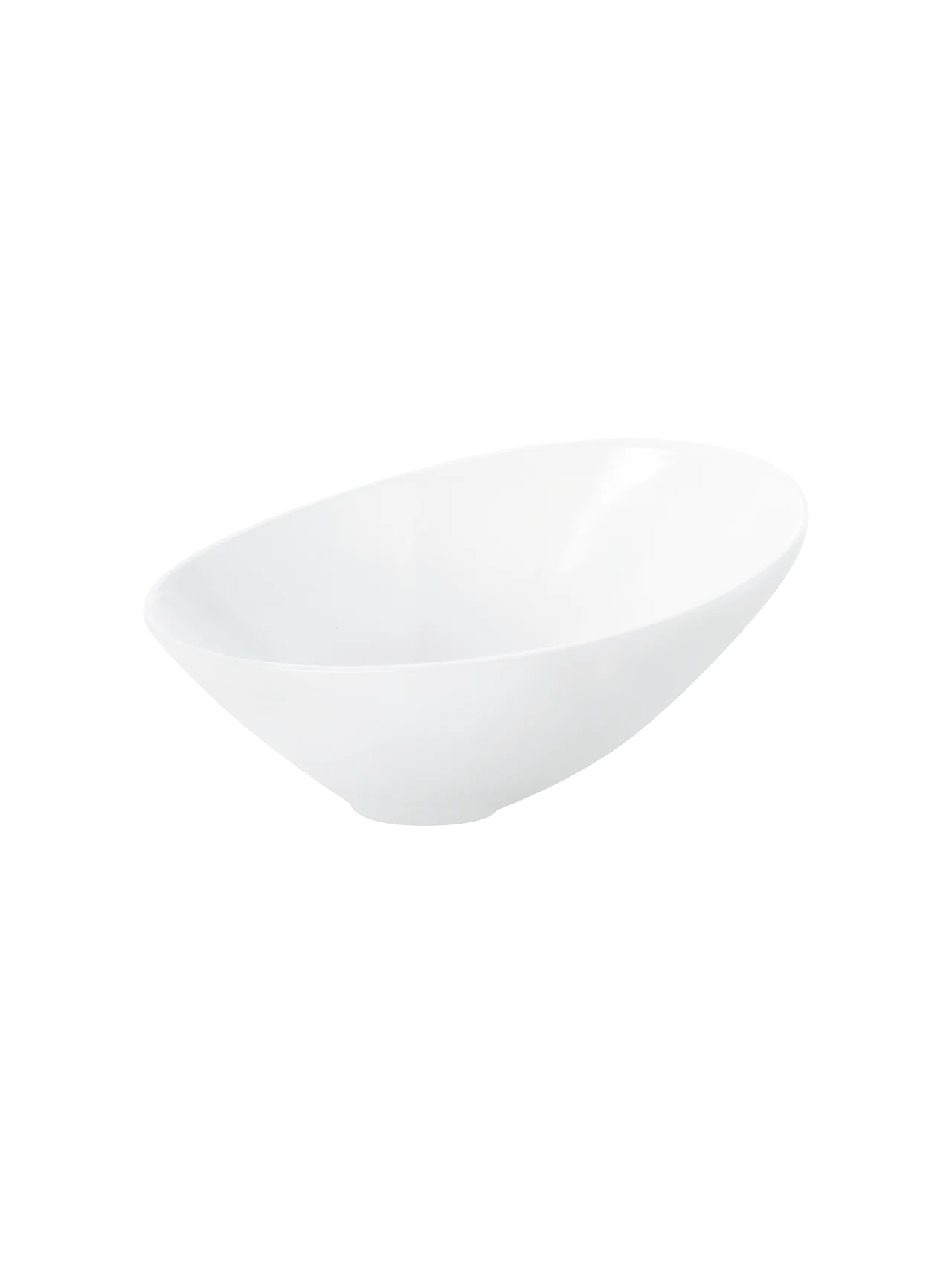 schale asymmetrisch, weiß