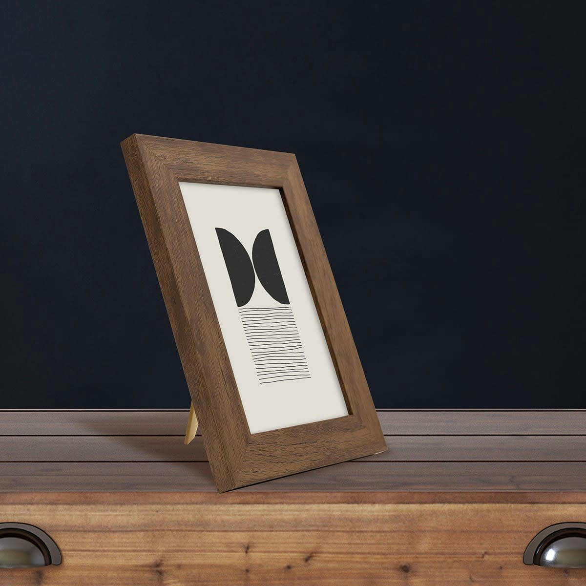 ETERNEL - Cadre photo design ébène bois foncé 10x15 cm bois reconstitué fsc