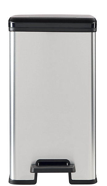 DECO SLIM BIN Poubelle rectangulaire à pédale 25L - Veba