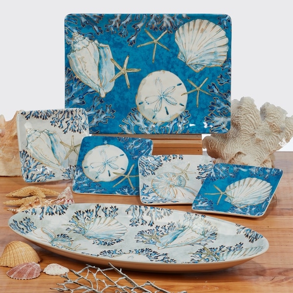 Certified International Playa Shells 16-piece Dinnerware Set, Service for 4