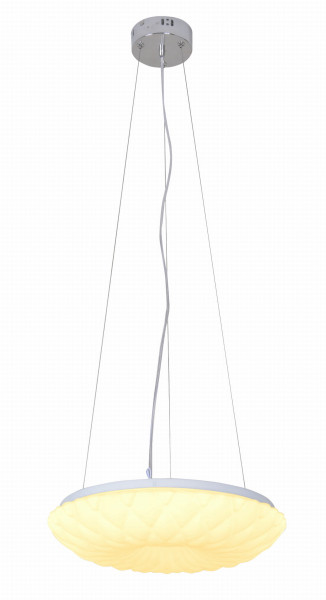 Lampa wisząca NIL chromowana-biała LED 1x18Wlm Candellux
