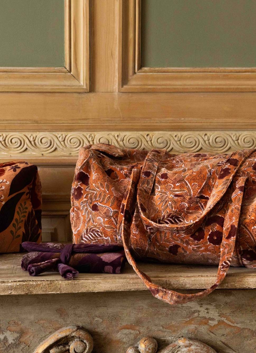 SAC WEEKEND EN VELOURS SOLAL TERRACOTA