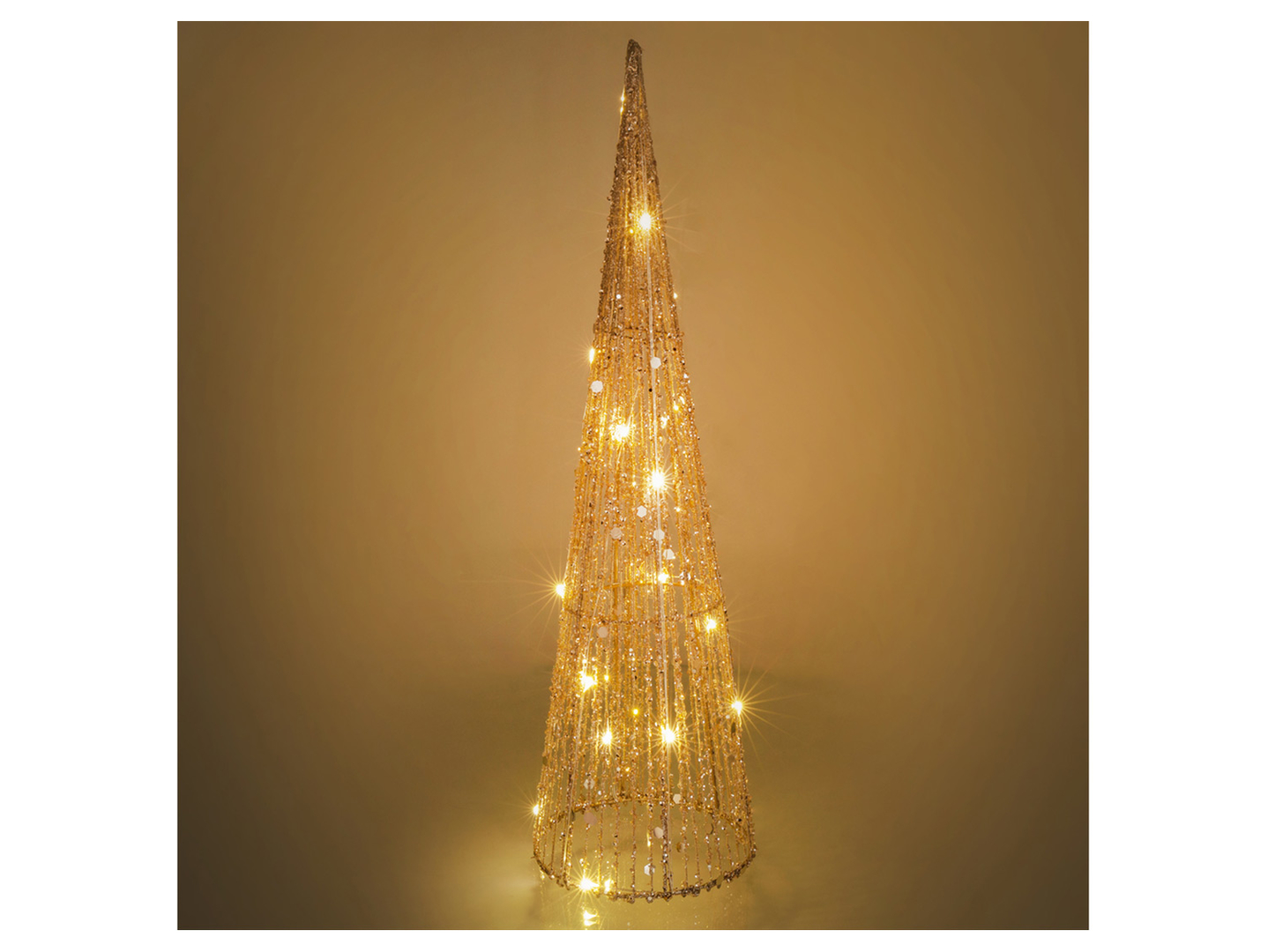 Dekoracja świąteczna choinka 15 LED 20 cm z ciepłą barwą światła
