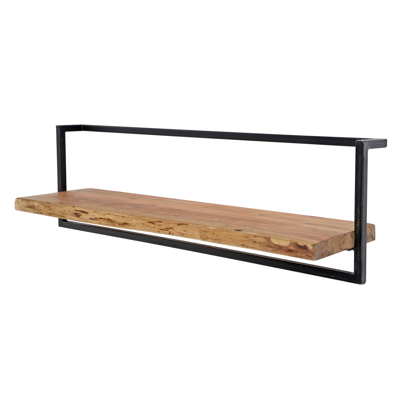 Giga Meubel Wandplank Edge - Naturel Acaciahout - 100x25x30cm