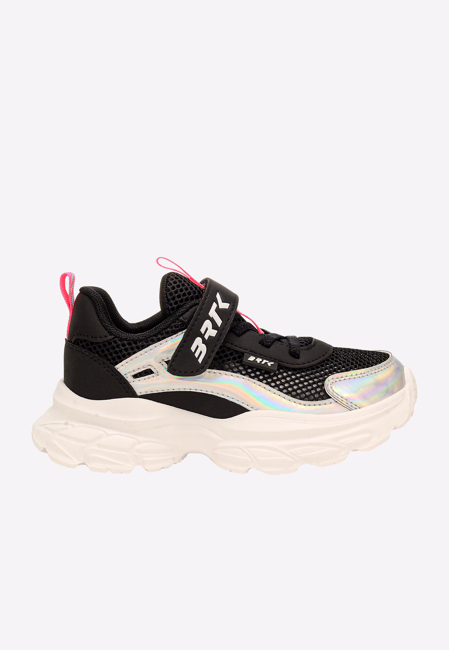Czarne sneakersy dla dziewczynki z elementami holo BARTEK 87008-11