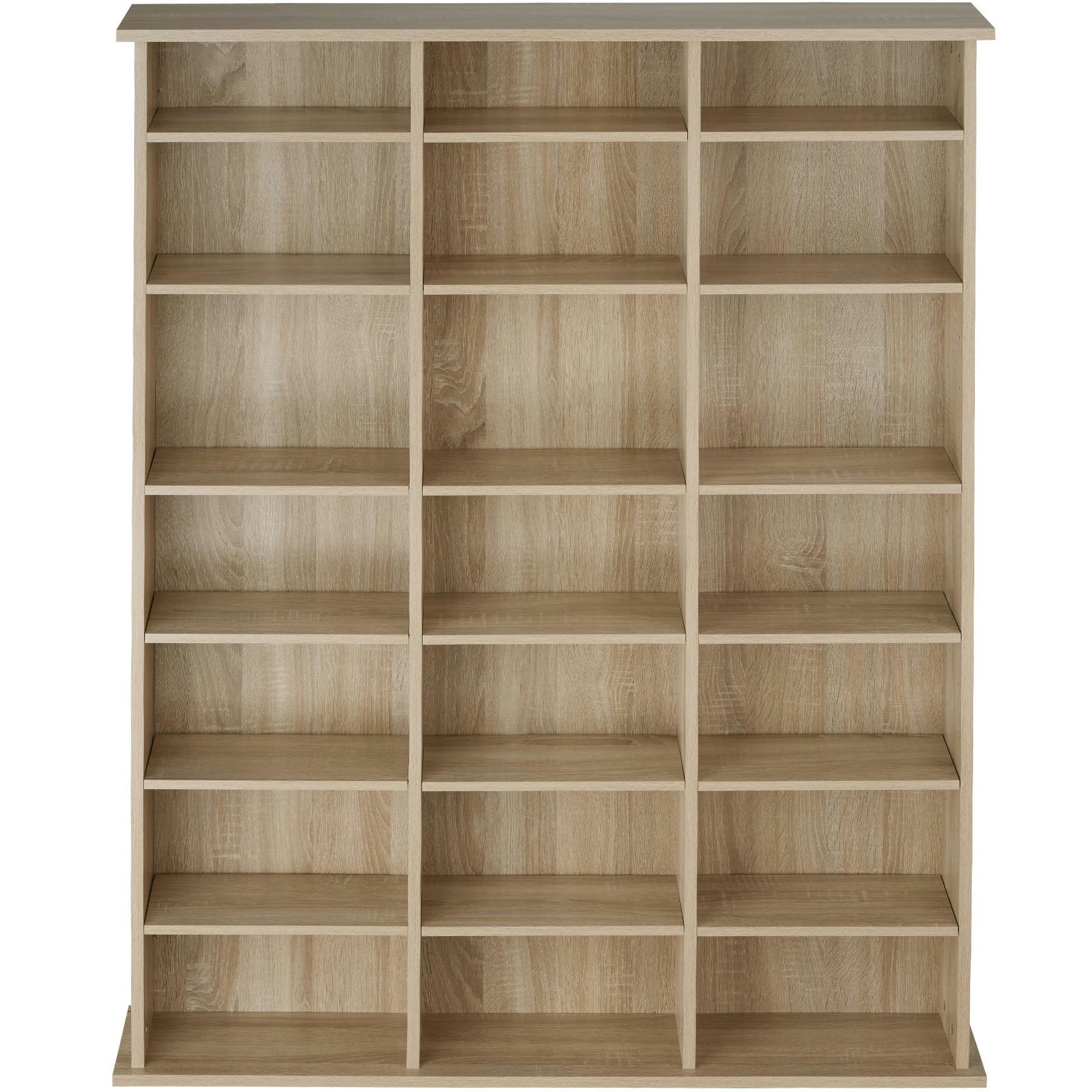 - Étagère DVD CD aspect Bois Bois clair, Chêne Sonoma