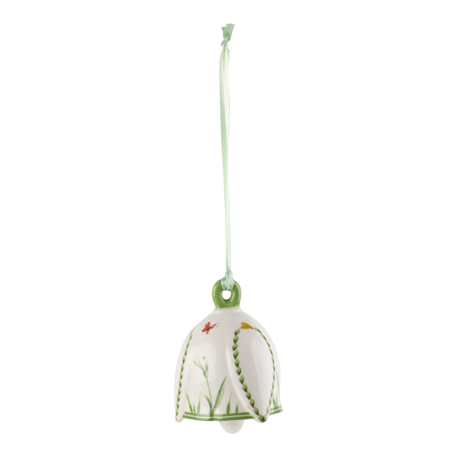 New Flower Bells Easter ornaments - White, 1.8'' x 1.8'' x 2.6'', Premium Porcelain