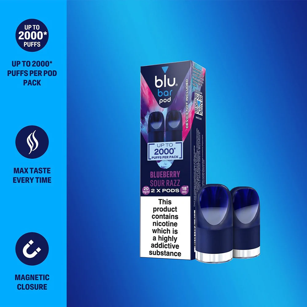 Blu PODS Blueberry Sour Razz