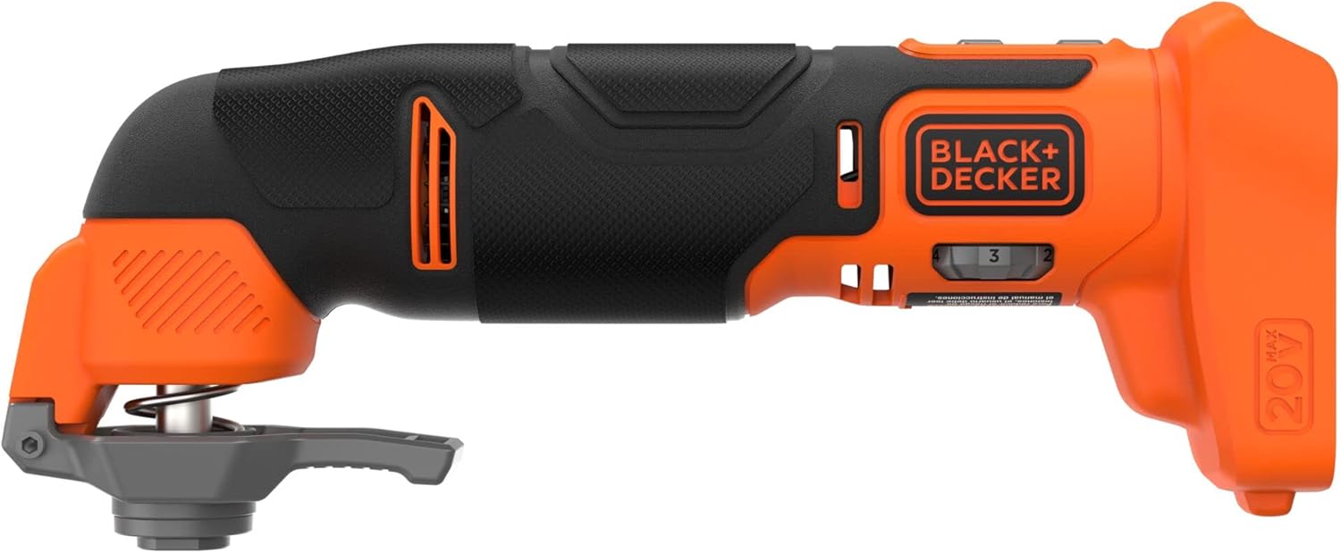 BLACK + DECKER 20V MAX Oscillating Tool, MultiTool, 6-speed, Tool Only (BDCOS20B)
