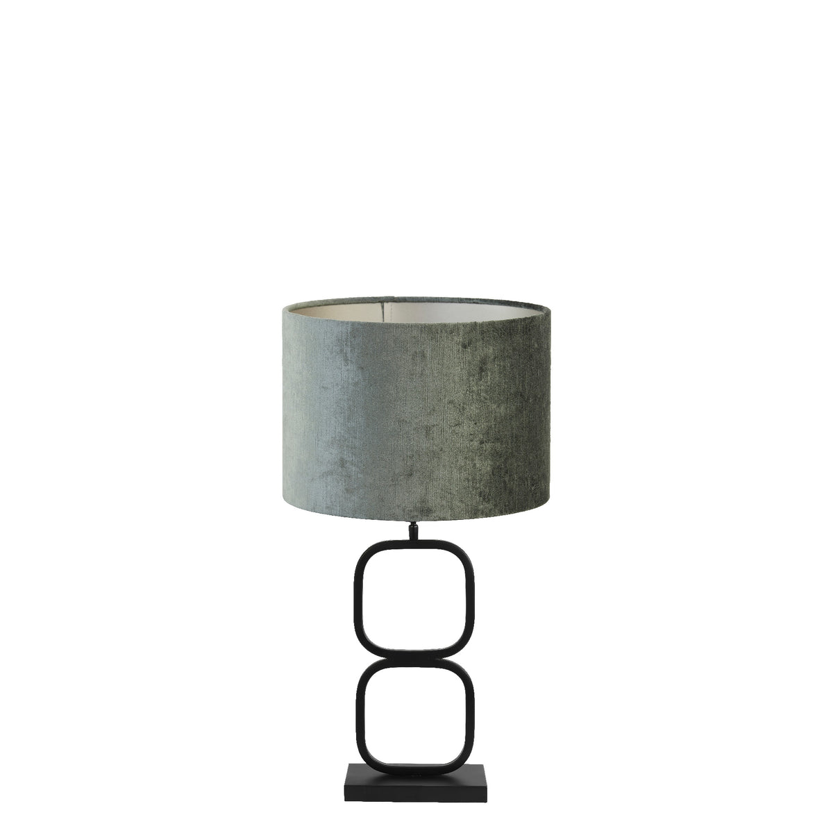 Light & Living tafellamp Lutika/Gemstone - zwart, antraciet - 30x30x67cm