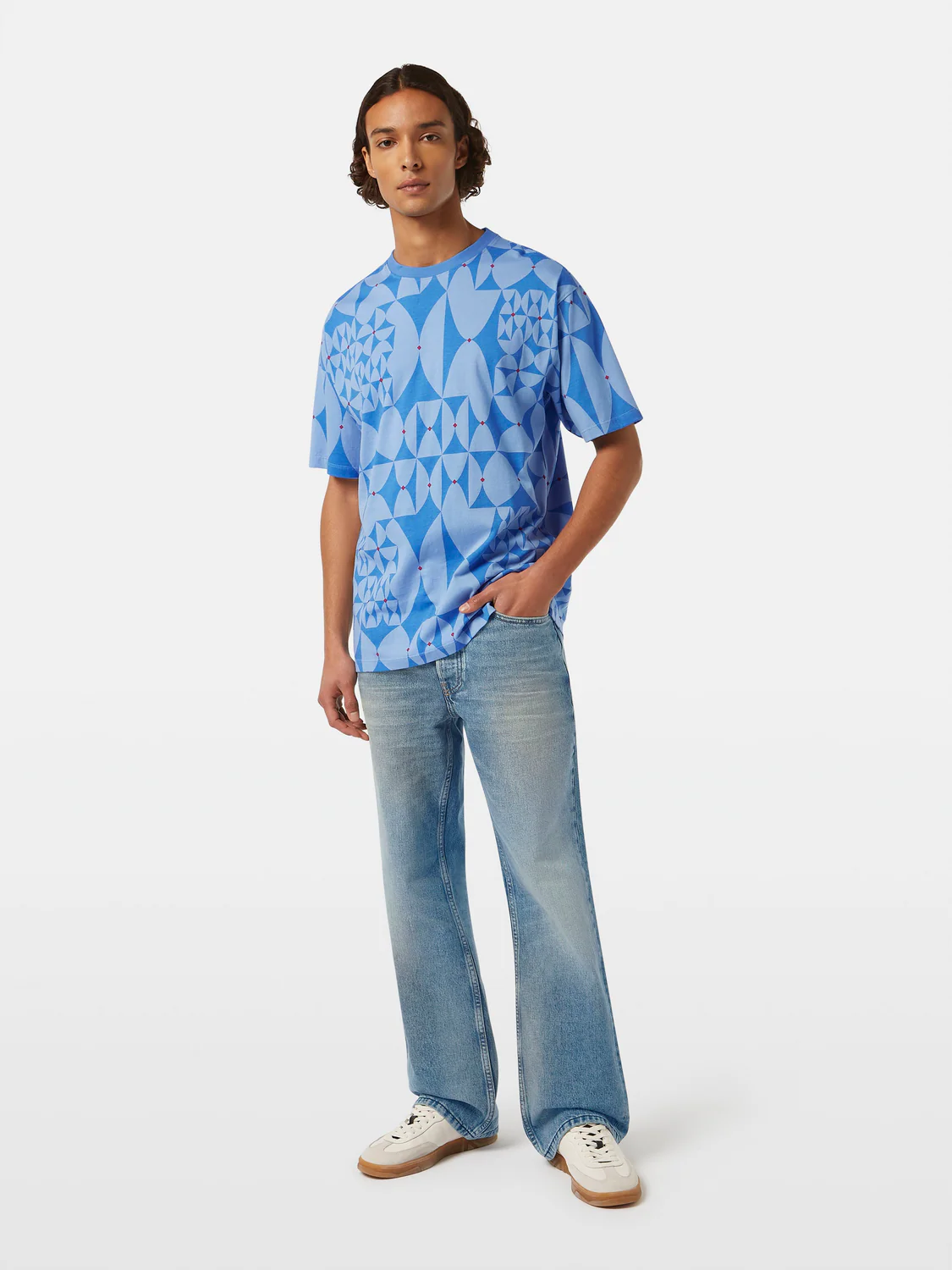 Diamond Print Relaxed Fit T-Shirt