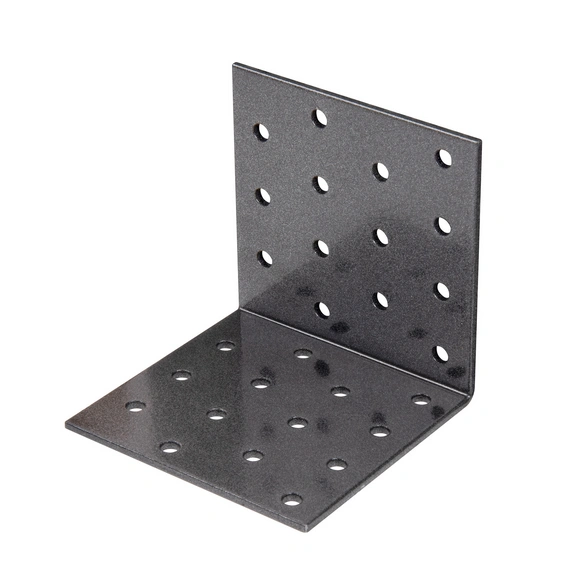 Lochplattenwinkel, BxHxL: 80 x 80 x 80 mm, Stahl, 25 Stück