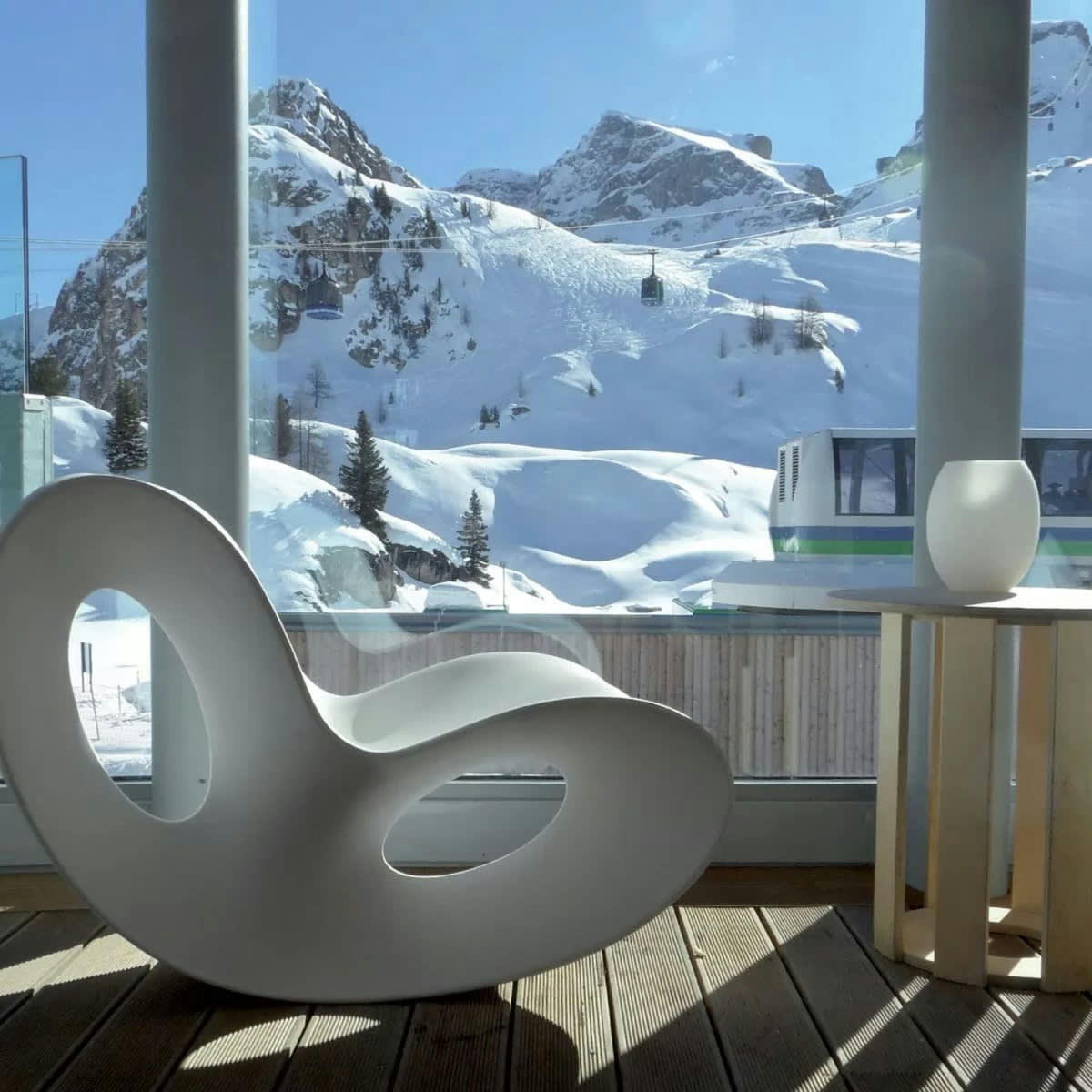 VOIDO - Fauteuil In and Out blanc satin