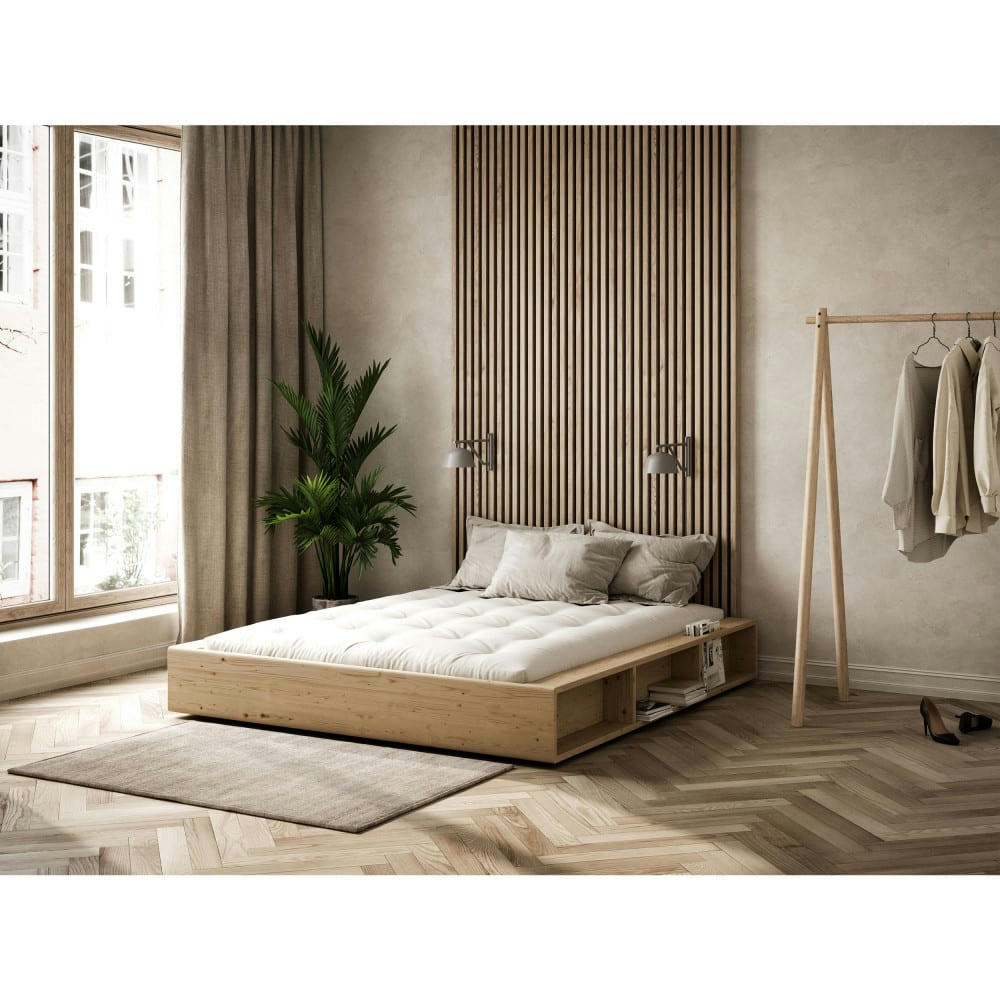 ZIGGY - Lit en bois 140x200cm