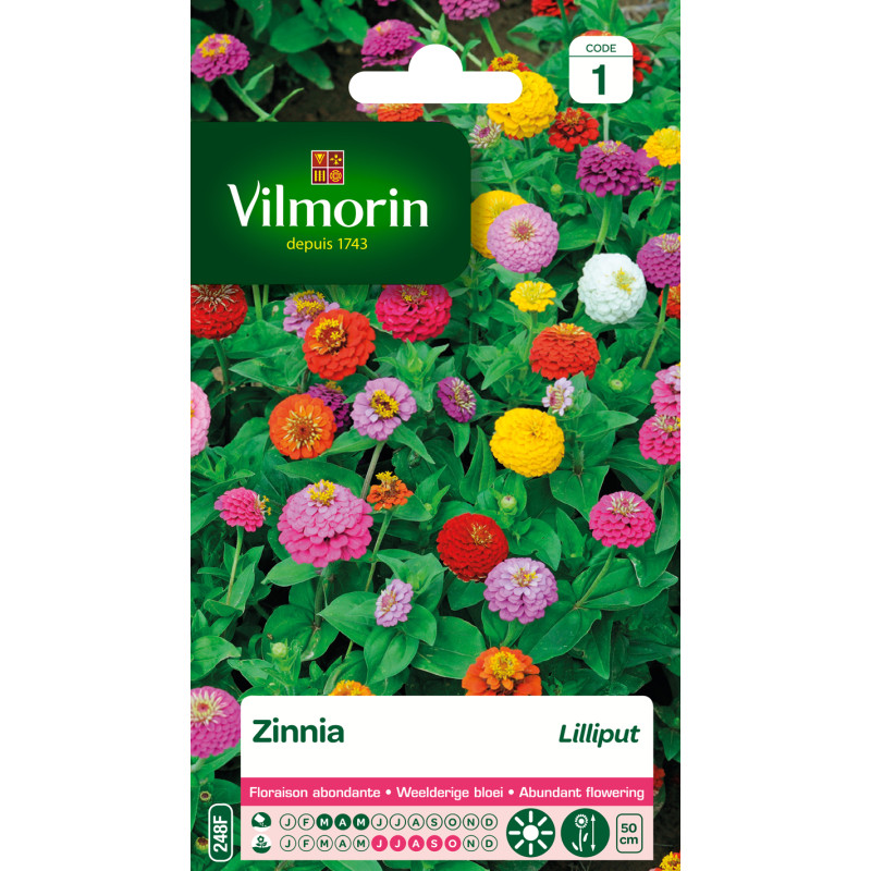 Semences de zinnia Lilliput VILMORIN