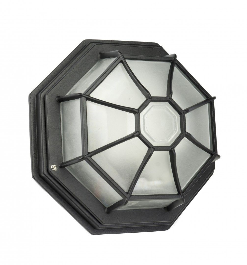Lampa sufitowa zewnętrzna Retro czarna 1 x E27 x 60W IP44 SU-MA