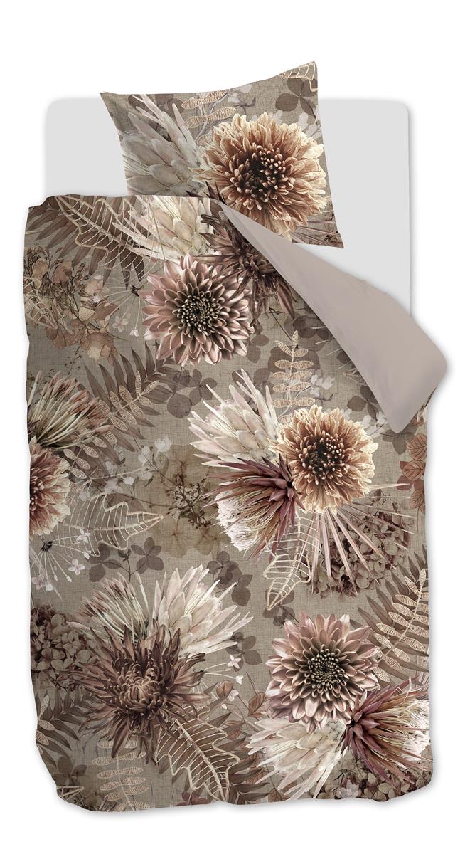 Rivièra Maison - Protea dekbedovertrek - Eenpersoons - 140x200/220 cm - Zand
