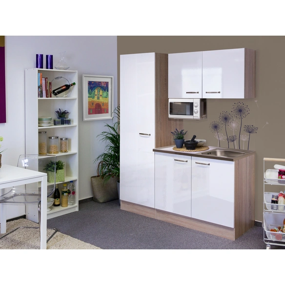 Singleküche »Valero«, mit E-Geräten, Gesamtbreite: 150 cm
