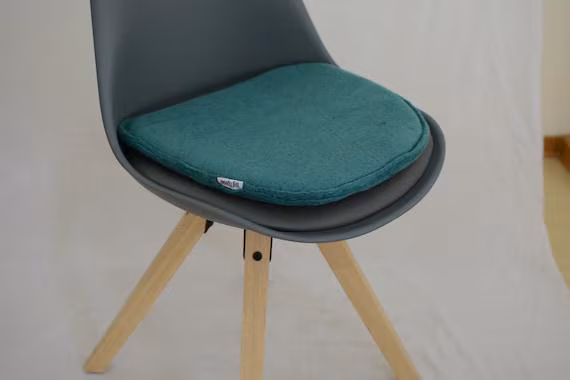 Set of 2, Handmade Wool Chair Pad - Felt Seat Pad With Ultimate Softness And Comfort - Home & Kitchen Chair Mat