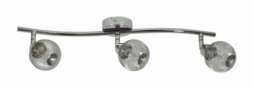 Lampa sufitowa chromowana NOVEL 3xG9x40W wym: 18x64x8 cm Candellux
