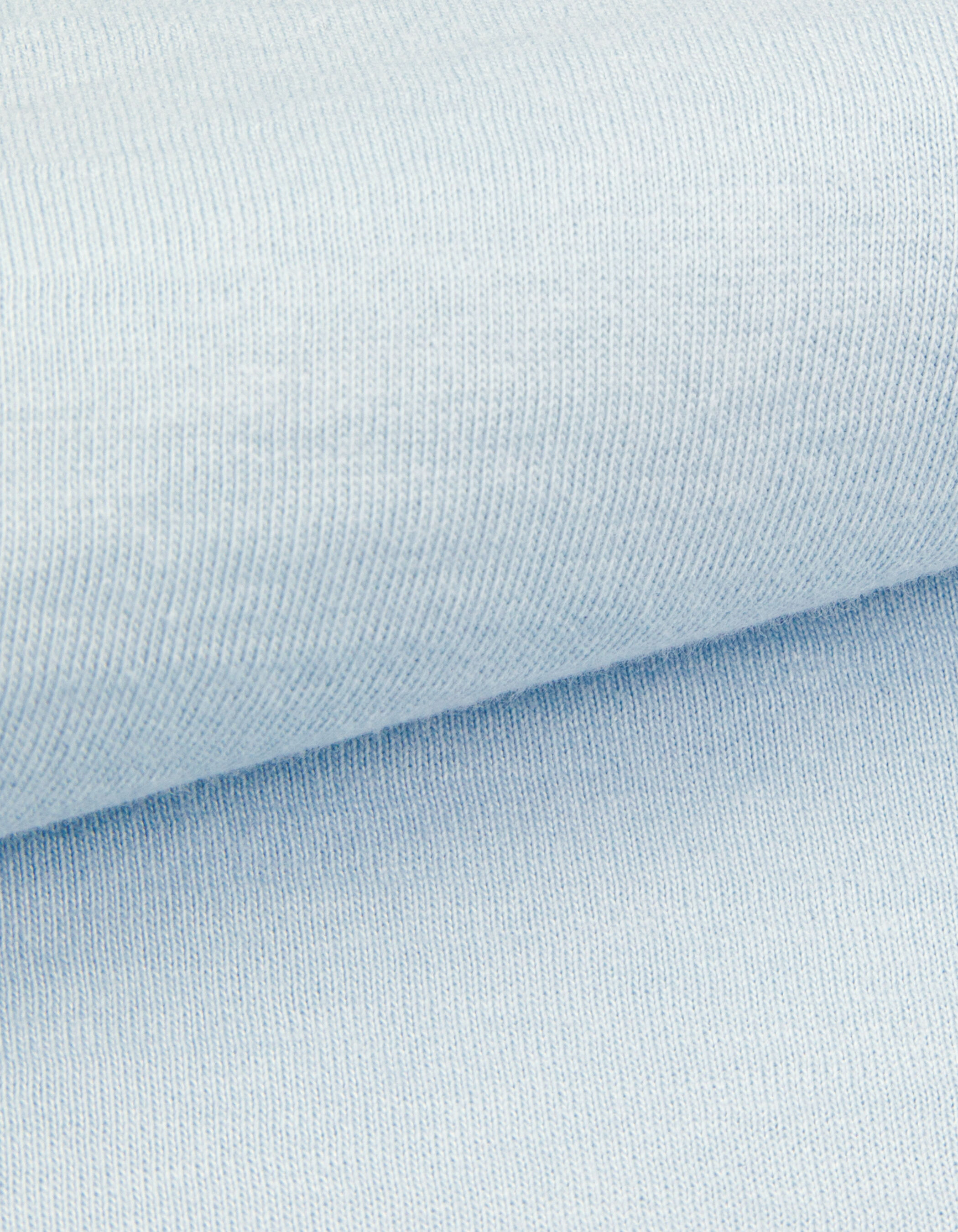 Tee-shirt col V bleu Femme