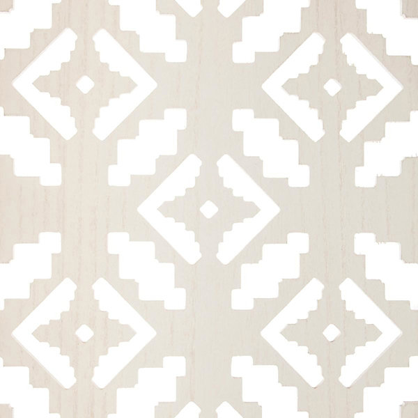 Paravent motif ethnique coloris Blanc - 170 x 120 cm