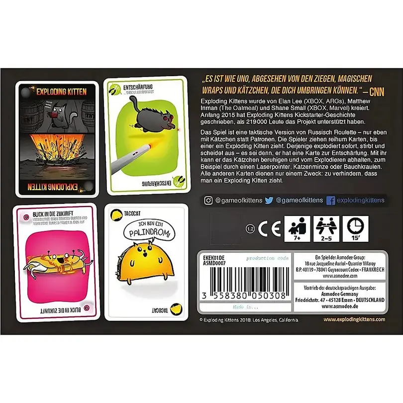 Kartenspiel Exploding Kittens