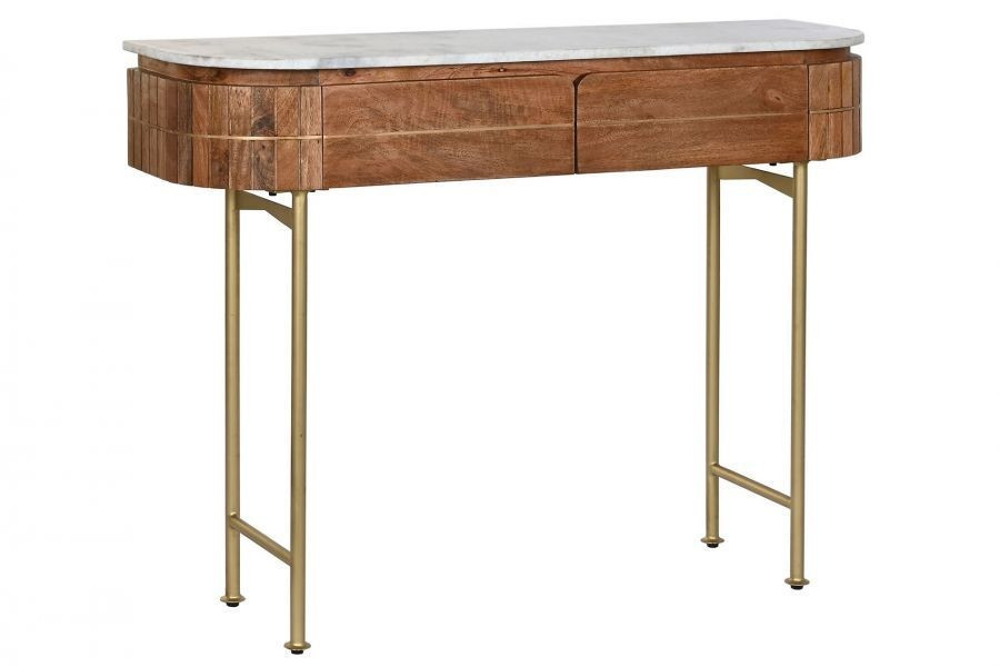 Konsola drewniana 76x30x120 cm LAMELLE