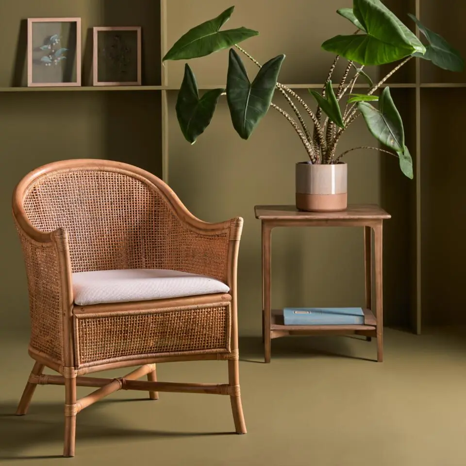 Signature - MAURICE Fauteuil - Licht hout - 62x58x79 cm