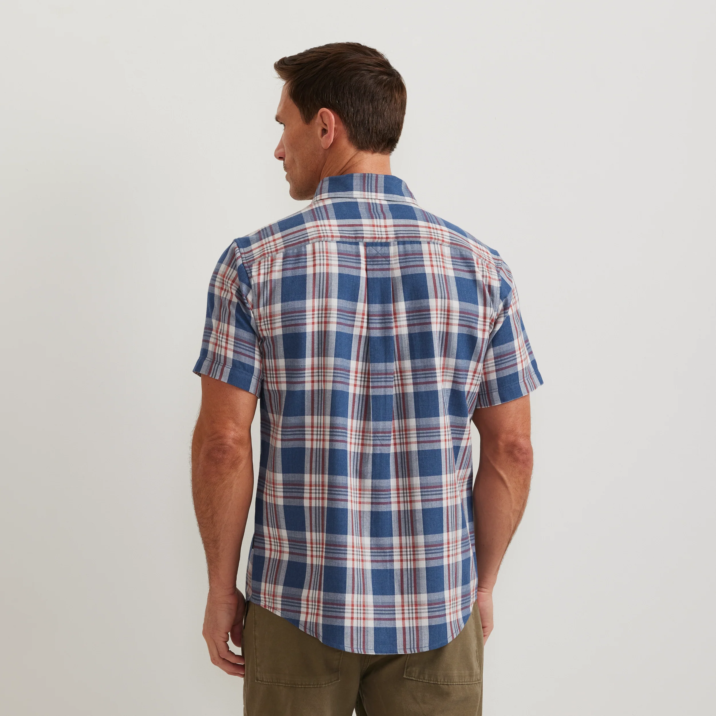 Men's Tidelands Short-Sleeve Yarn-Dyed Textured Shirt