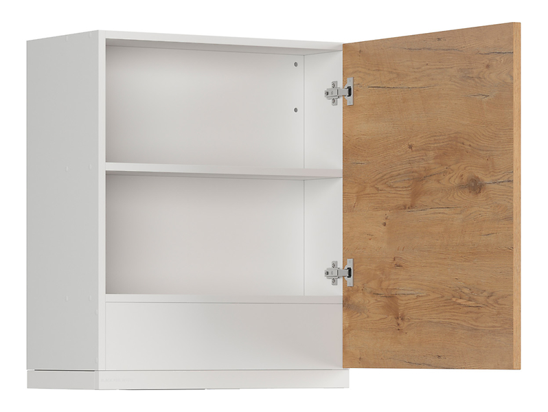 Szafka kuchenna górna z okapem Hamper 60 cm prawa dąb lancelot