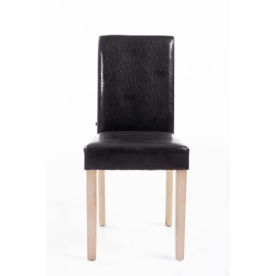 CLP Eetkamerstoel Ina natura Frame - Kunstleer - bruin