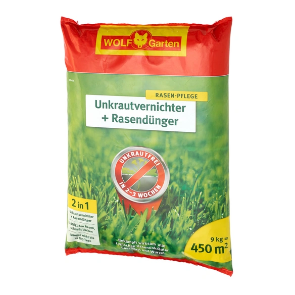 Rasendünger & Unkrautvernichter »Plus SQ 450«, 9 kg, für 450 m², schützt vor Unkraut
