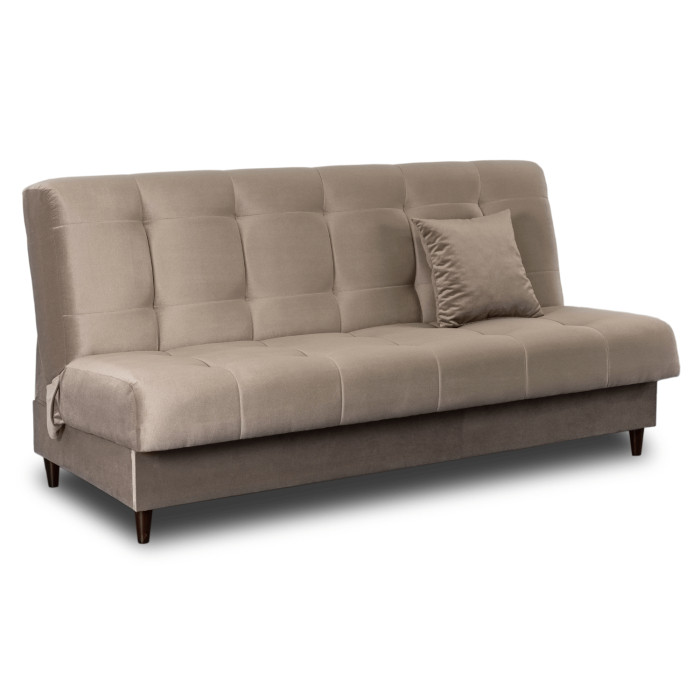 Wersalka Sofa Kanapa Rozkładana z Funkcją Spania Dwuosobowa Beżowa LIMA