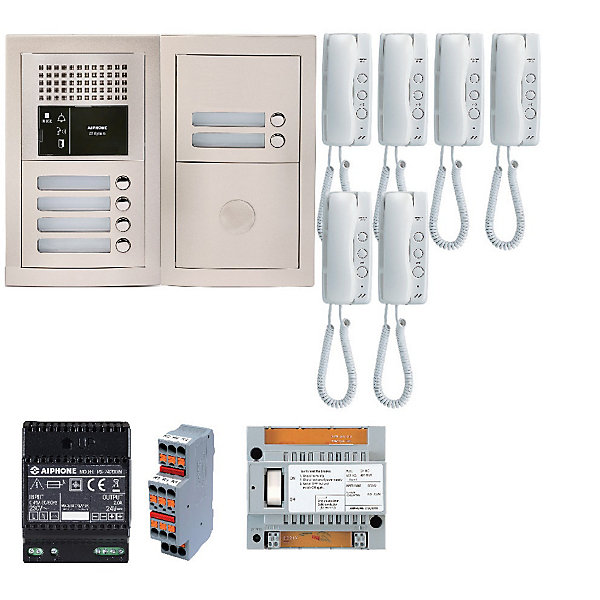 Pack Interphone Audio 6 Bp 6 Postes Aip-gtba6e