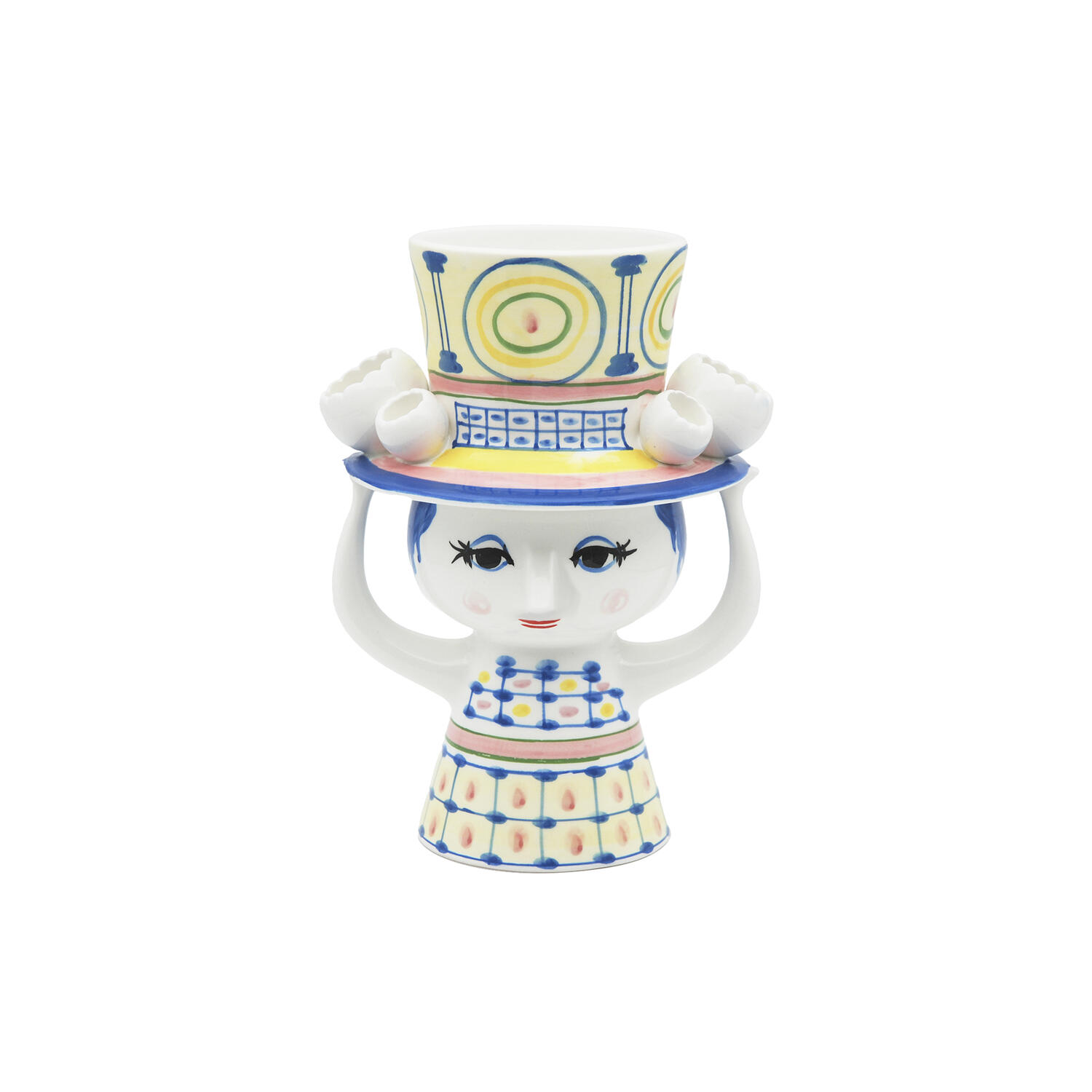 Lady with Hat vase, bl&aring;
