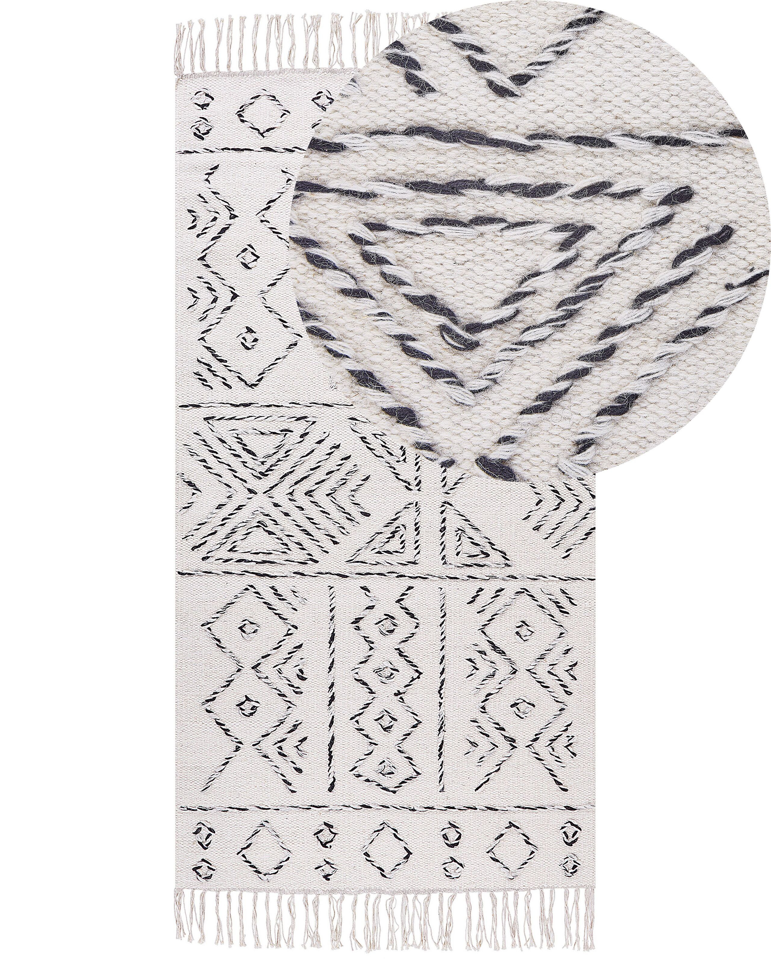 Dywan z geometrycznym wzorem 80 x 150 cm