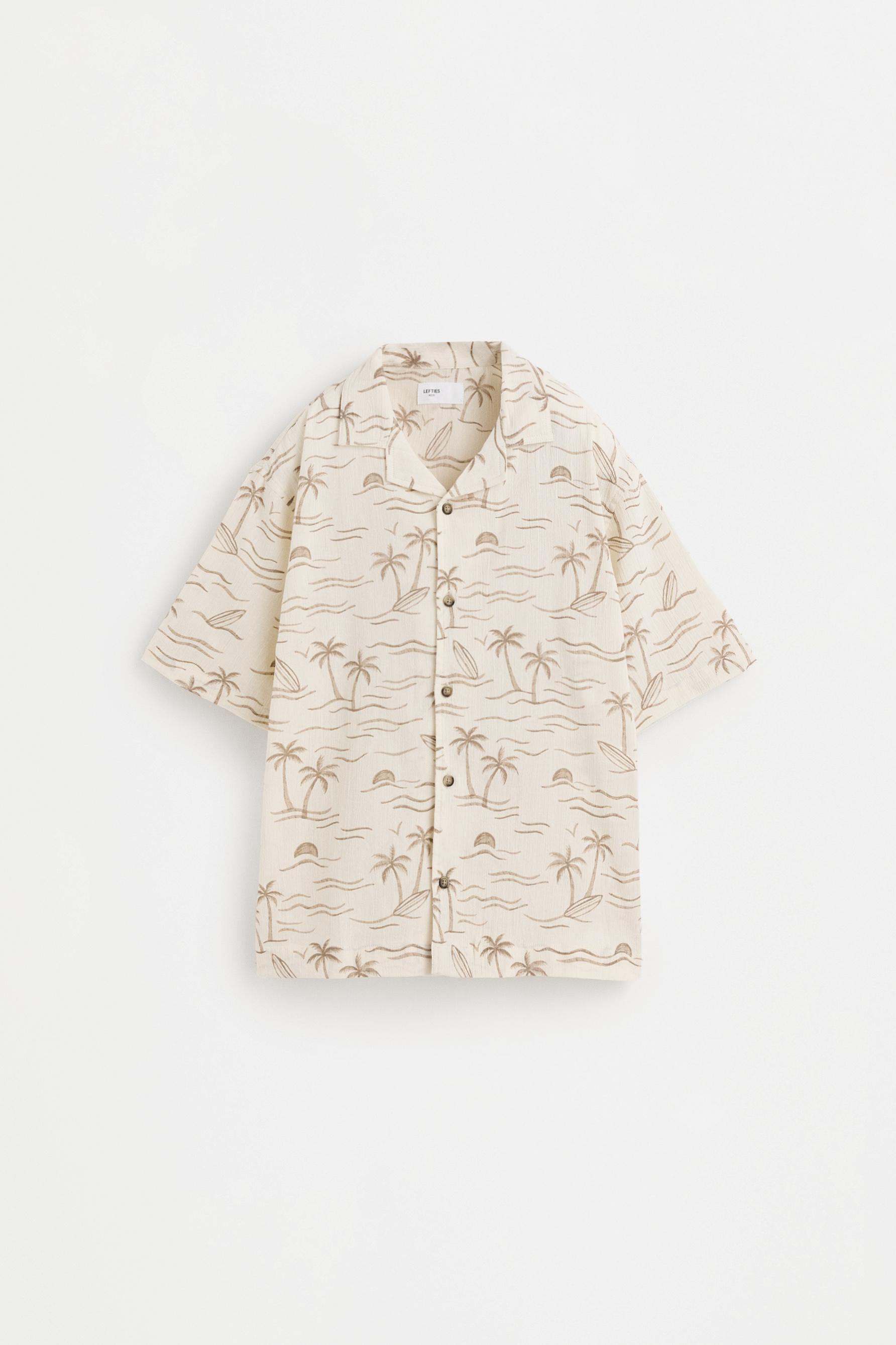 Camisa resort estampada