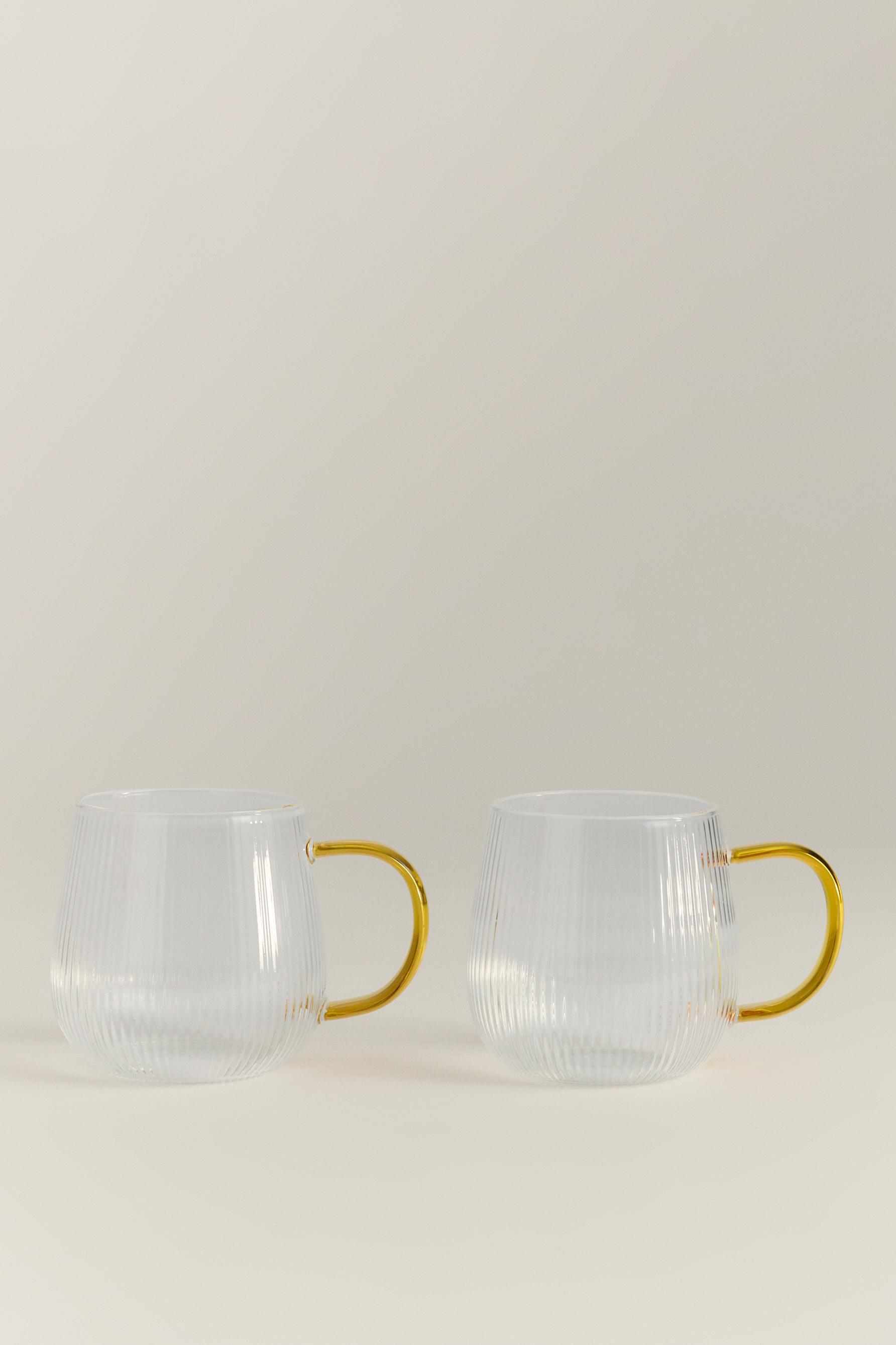 Pack 2 tazas borosilicato asa colores