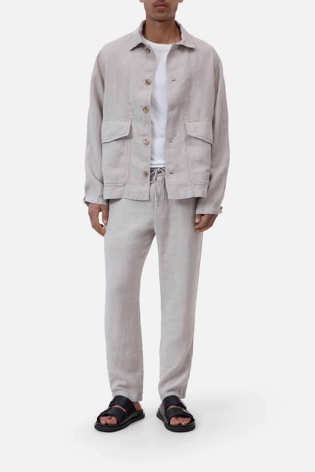 Cargo-Jacke aus Leinen
