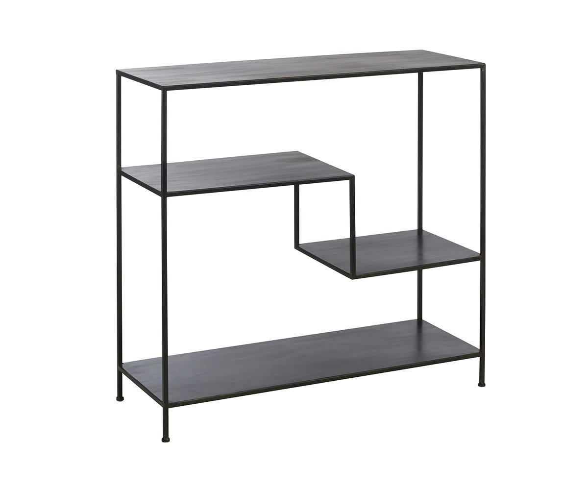 SAX - Console minimaliste en métal noir