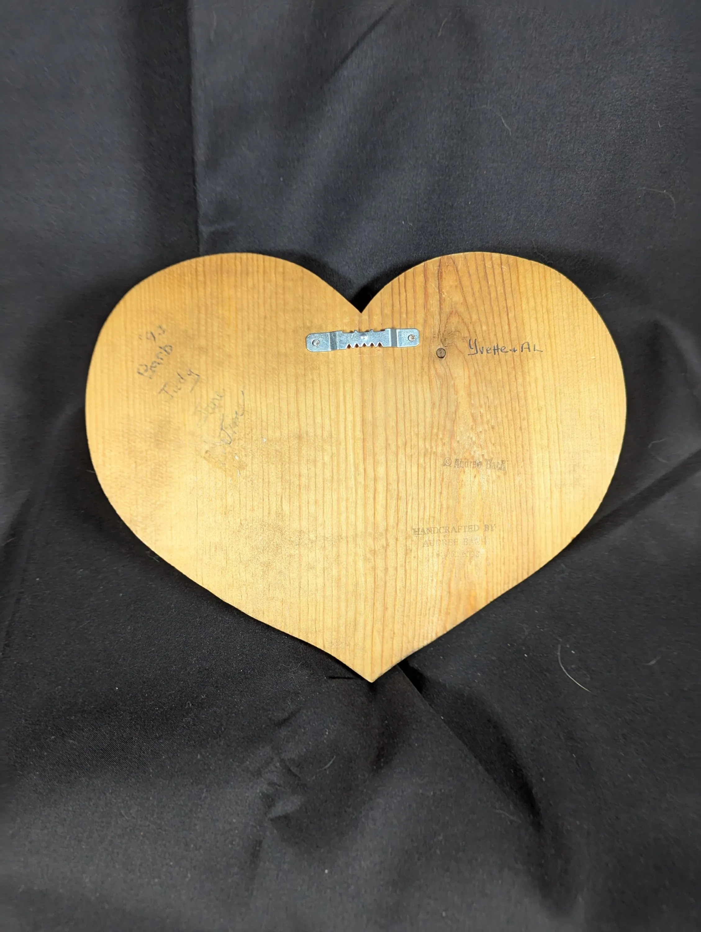 Vintage Heart-Shaped Wall Plaque