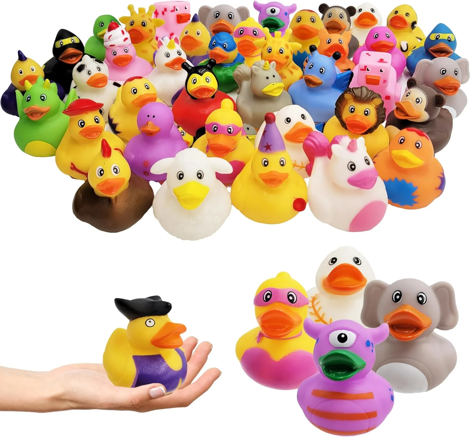 Duck Toy Duckies for Kids, Bath Birthday Gifts Baby Showers Classroom Incentives, Summer Beach and Pool Activity, 2 (800-Pack)(20-Pack)