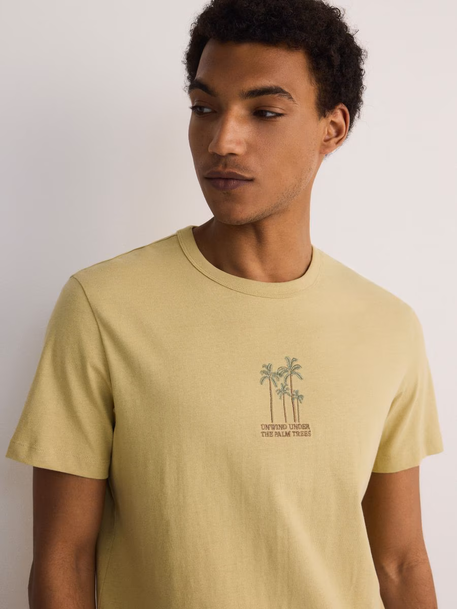 Regular Fit T-Shirt With Embroidery