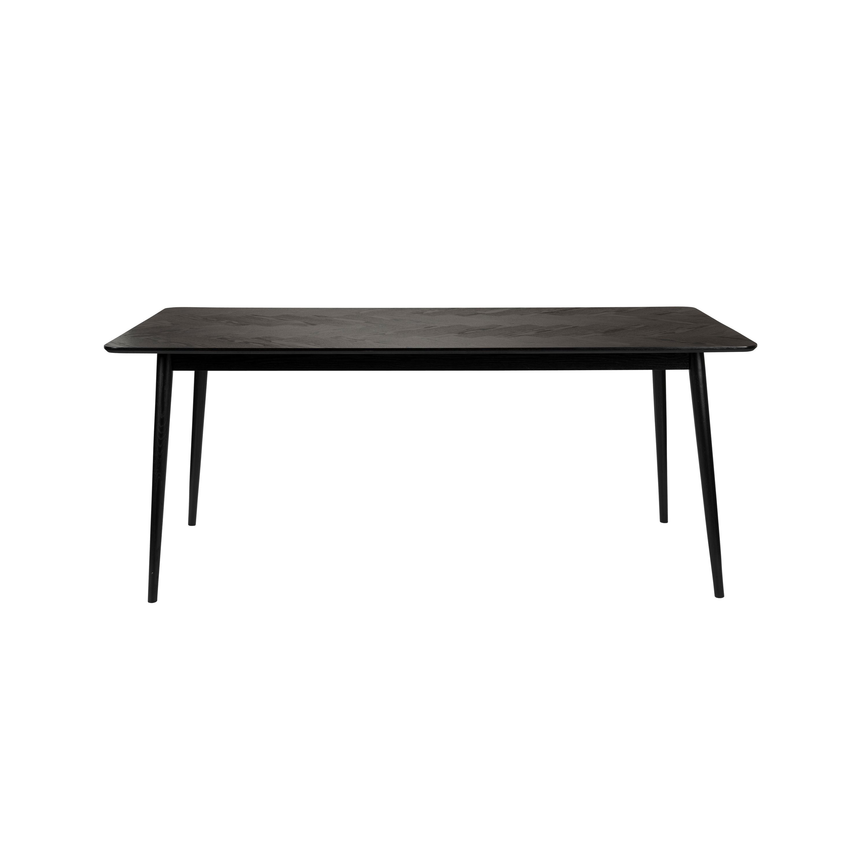 Housecraft Living Fabio Eettafel Visgraat Hout 160x80 cm Zwart