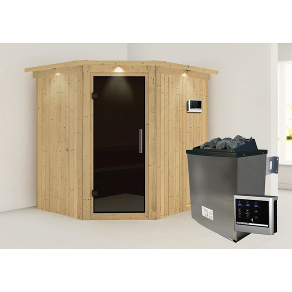 Sauna »Maardu«, inkl. 9 kW Saunaofen mit externer Steuerung, für 3 Personen