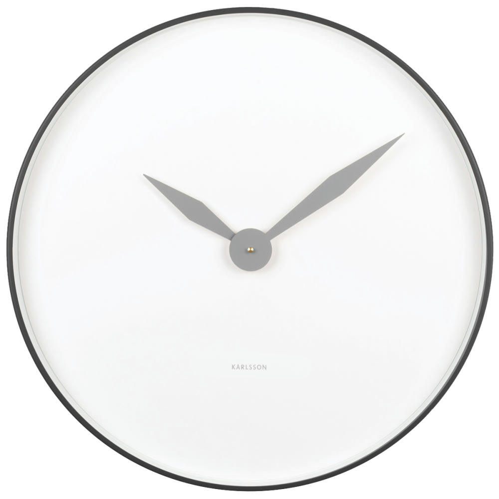 ALBATROSS - Horloge en métal blanc D50cm