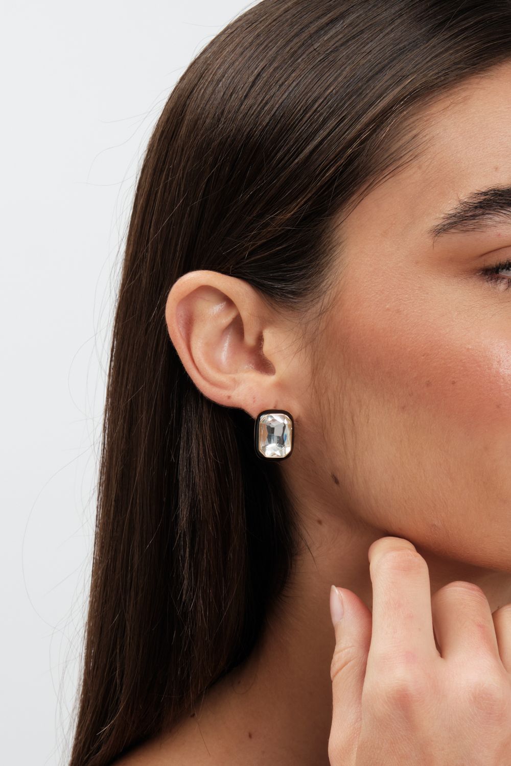 Jon Richard Crystal And Enamel Statement Earrings