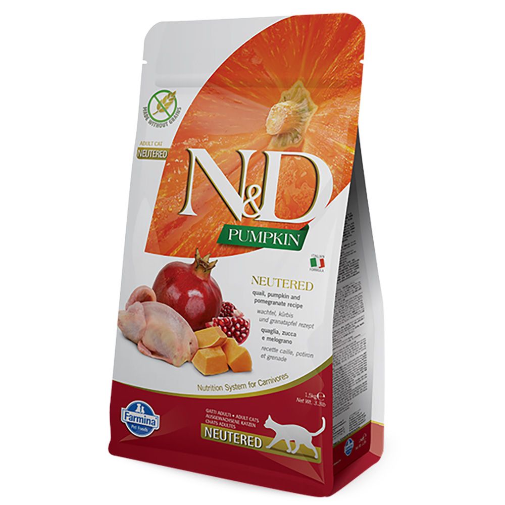 Farmina N&D Neutered Adult Pumpkin, Quail & Pomegranate